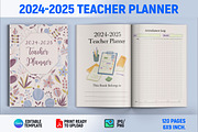 2024-2025 Teacher Planner, a Print Template by Book2bees (Thumbnail 1 of 4)