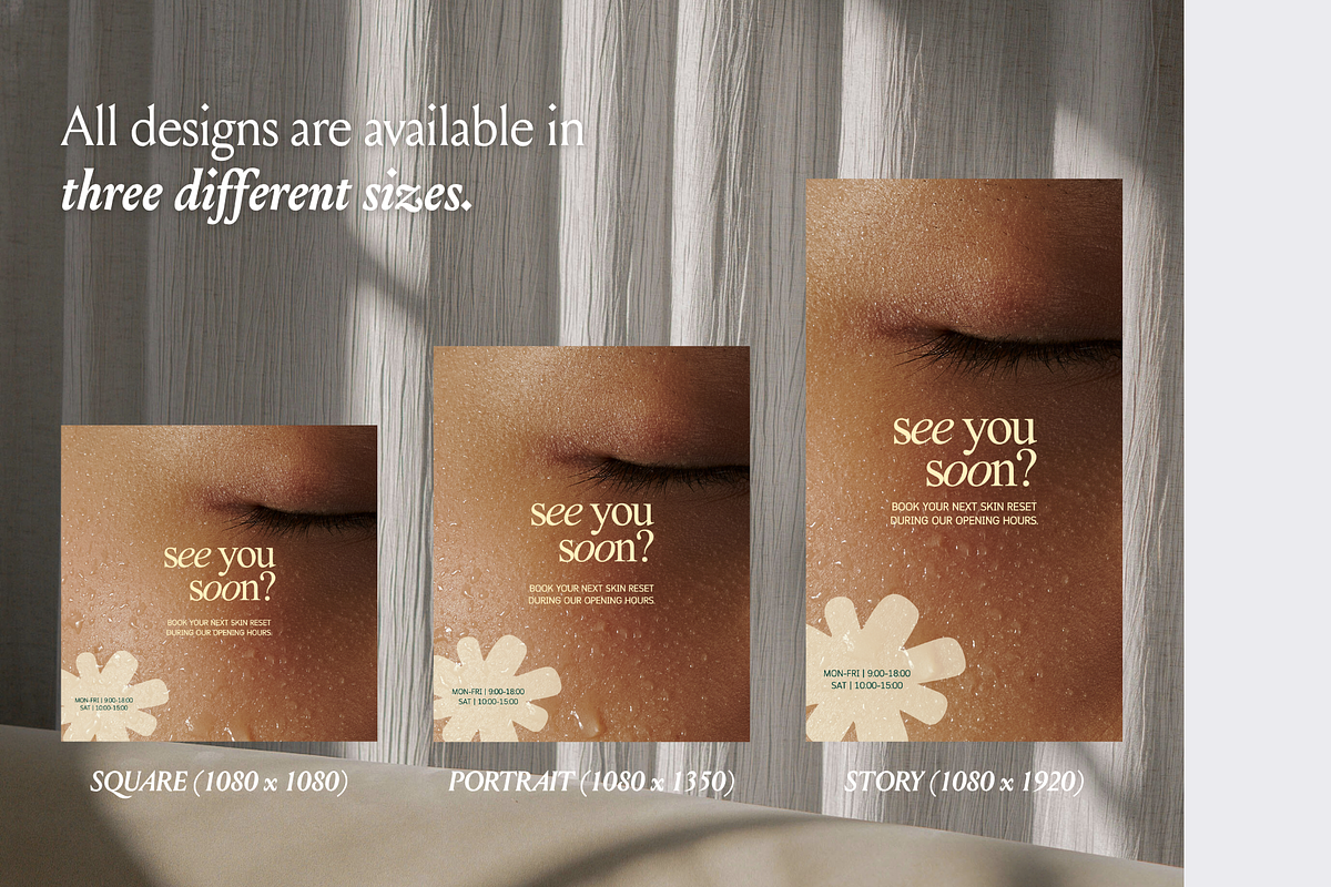 Esthetician Skincare Canva Templates, a Social Media Template by CanvaTemplateClubCo (Photo 10 of 12)