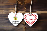 Heart shape tags valentine's cards, a Stationery Template by Leo Flo Mockups (Thumbnail 2 of 2)