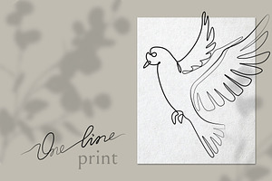 Continuous One Line Bird