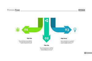 Three Arrow Infographic Diagram Template