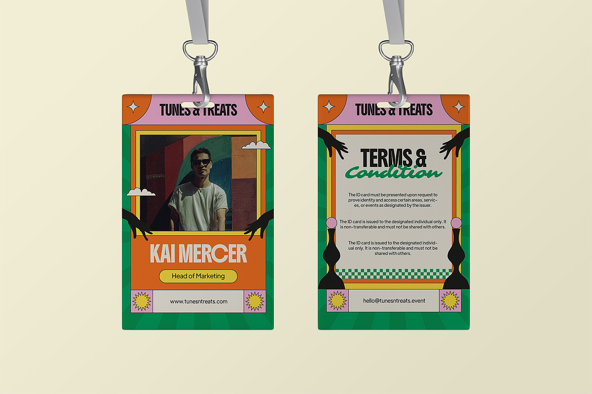 Tunes & Treats - ID Card, a Print Template by StreaksideStd (Photo 3 of 3)