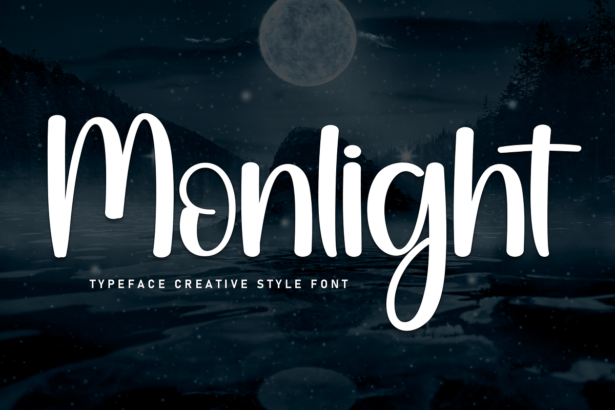 Monlight | Script Font, a Handwritten Font by Scratchones (Photo 1 of 8)