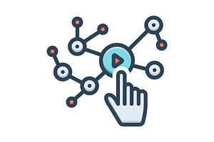 Interactive influencing color icon, a Duotone Icon by Creative priyanka