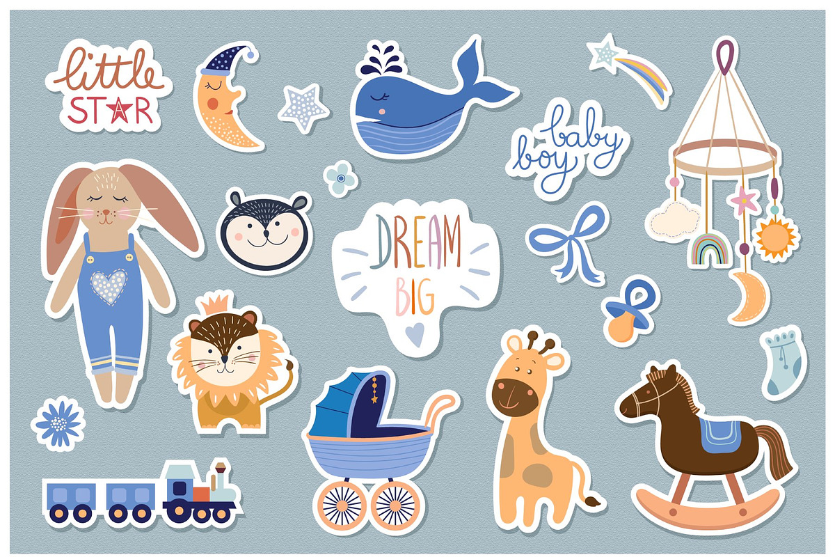 Children elements collection, a Background Graphic by Letto studio (Photo 3 of 7)