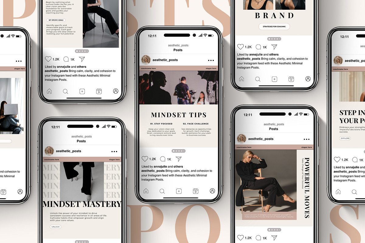 Instagram Templates for Coaches, a Social Media Template by nwdigitalstore (Photo 9 of 10)