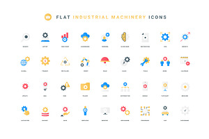 Gears industrial machine icons, a Technology Illustration by Lemberg Vector