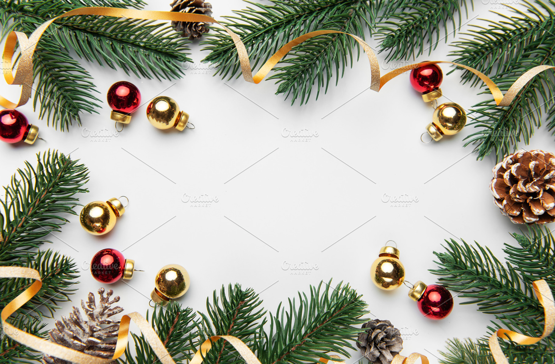 Christmas holiday season frame with copy space, a Holiday Photo by Olena Rudo