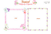 Tropical Mahjong illustrations, a Decorative Illustration by TheHappyGiftArt (Thumbnail 4 of 8)