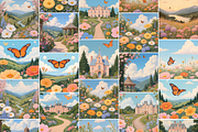 Countryside Landscape Backgrounds, a Background Graphic by Jakayla Digital Co (Thumbnail 2 of 9)