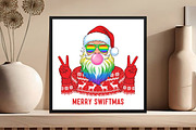 Merry Swiftmas Retro Christmas PNG, an Illustration by Black Bird Studio (Thumbnail 4 of 4)