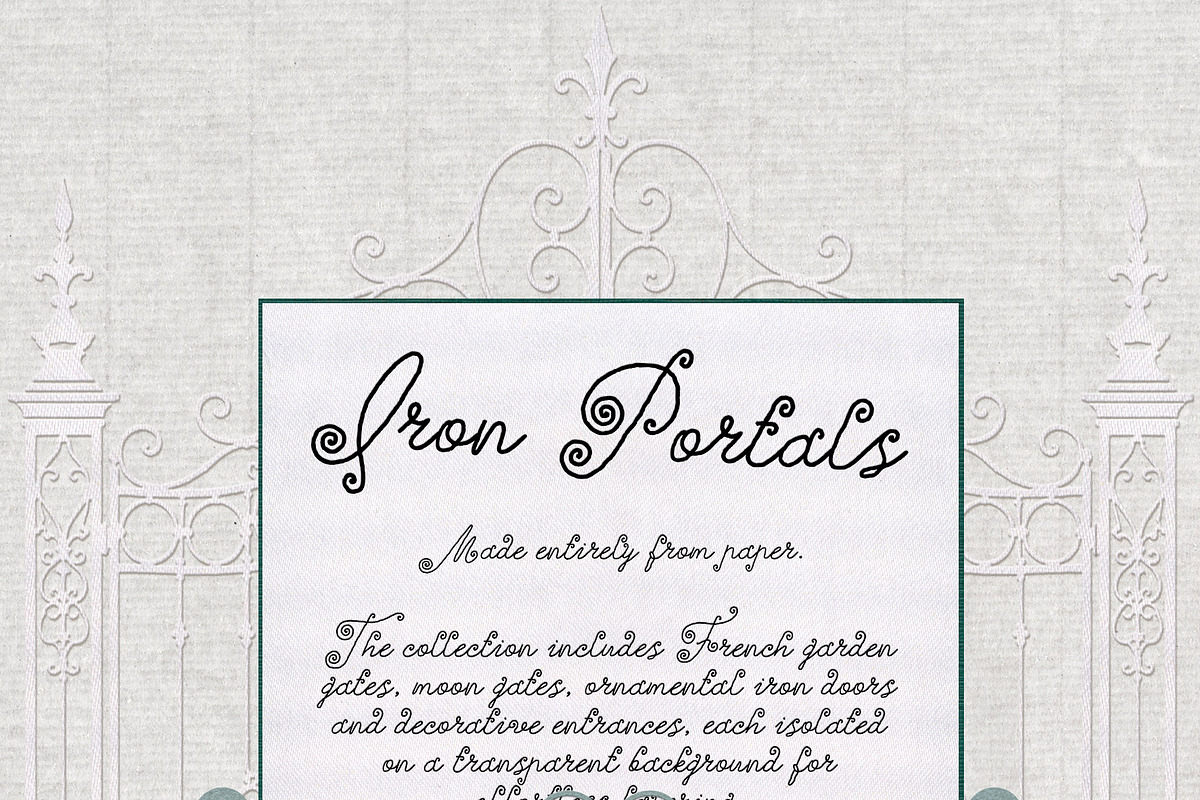 Iron Portals: Decorative Paper Gates, an Object Graphic by Purple (Photo 9 of 14)