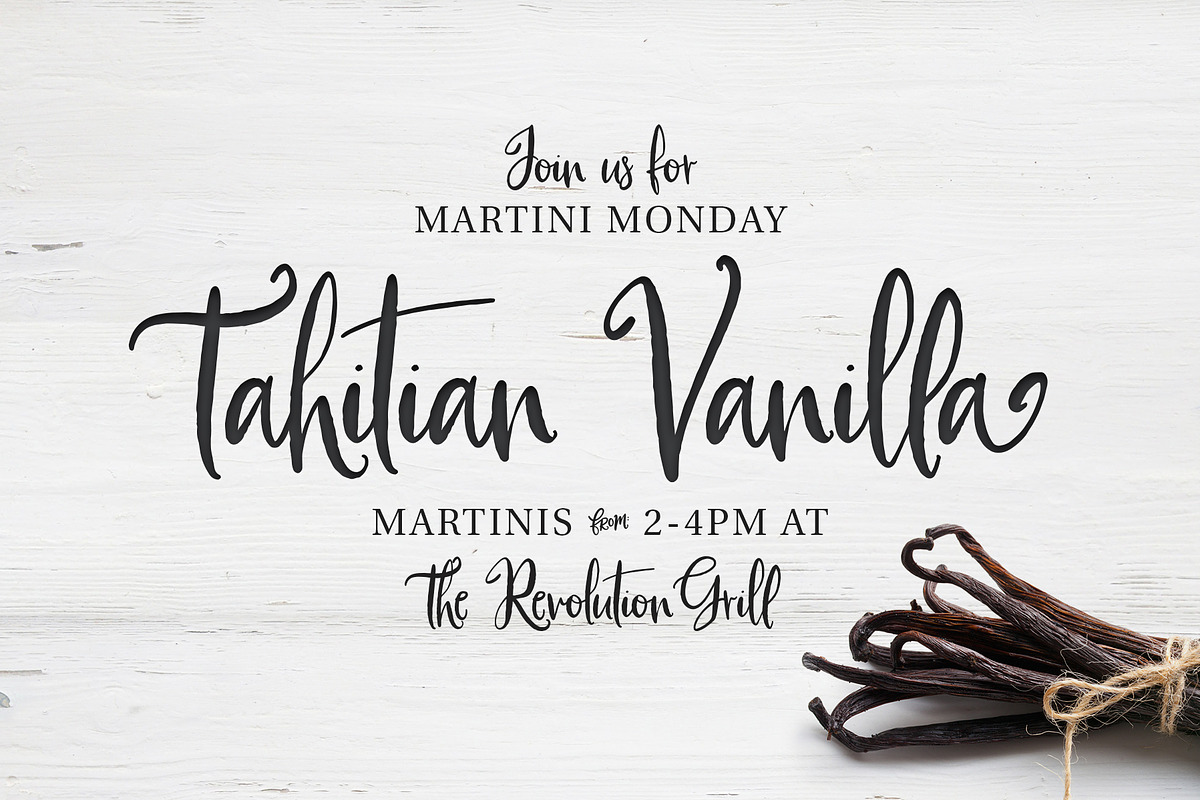 Moonflowers Font Family preview 4
