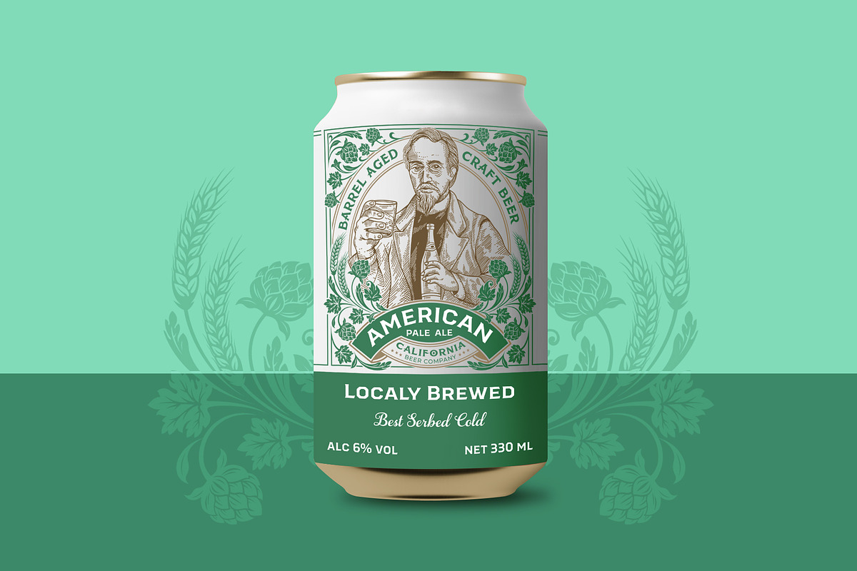 Beer Can Design, a Branding & Logo Template by Shwet Art (Photo 5 of 7)
