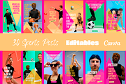 Sports Portraits Bundle Templates, a Social Media Template by PaolaroiDesign (Thumbnail 2 of 7)