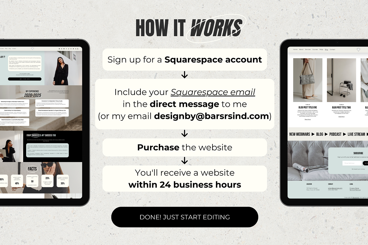 Coaches Squarespace Website Template, a Squarespace Template by barsrsind (Photo 5 of 12)