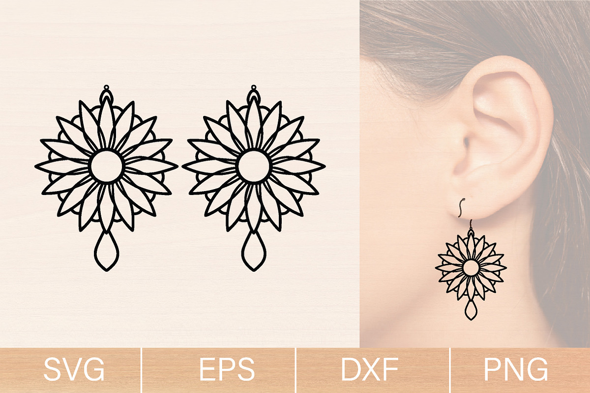 Summer Wood Earring SVG Bundle, an Object Graphic by jannatulpakhi (Photo 3 of 9)