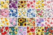 Spring Flowers Seamless Pattern, a Pattern Graphic by Forhadx5 (Thumbnail 11 of 20)
