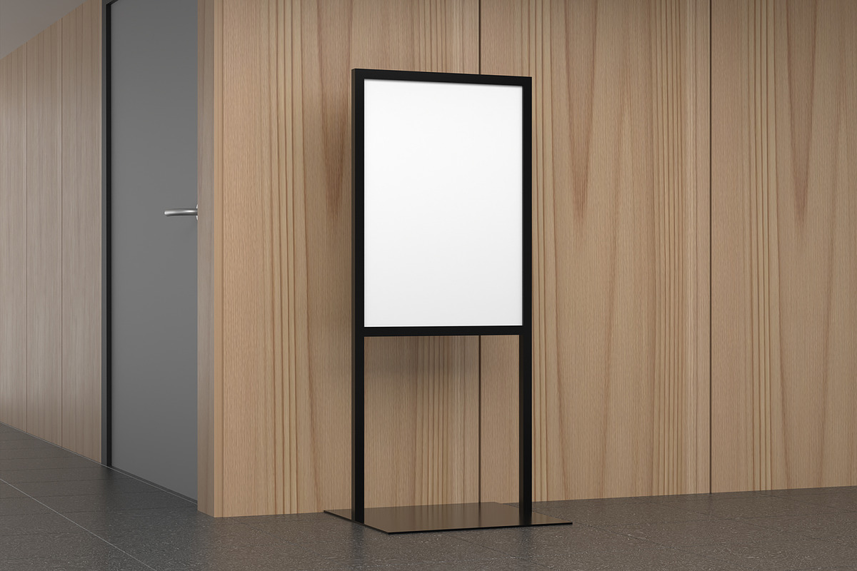 Vertical Indoor Ads Standee Mockup, an Advertising Mockup by Permadi Creative (Photo 4 of 5)