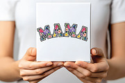 Floral Mama Spring Mothers Day Png, an Illustration by CraftArtStudio (Thumbnail 2 of 4)