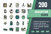 200 Education icon pack, a Solid Icon by Creastale (Thumbnail 1 of 5)