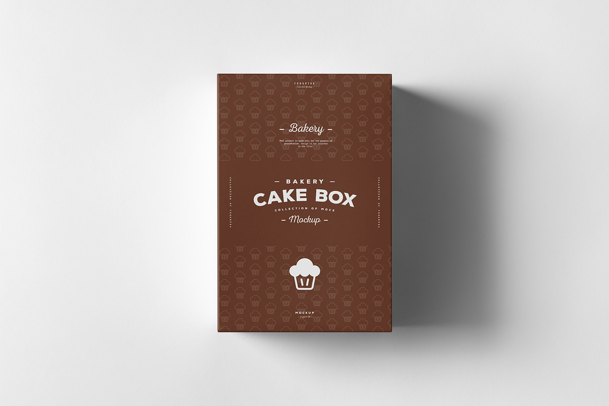 Cake Box Mock-up, a Packaging Mockup by Yogurt86 (Photo 4 of 7)