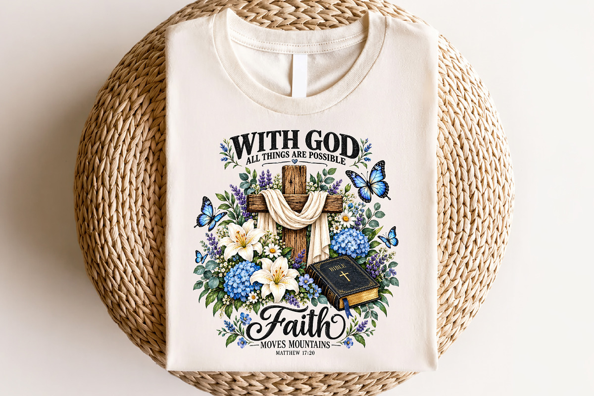 Faith Moves Mountains PNG, a Seasonal Illustration by CraftArtStudio (Photo 4 of 4)