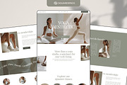 Squarespace Template Yoga, Pilates, a Squarespace Template by Studio Marmotte (Thumbnail 1 of 6)