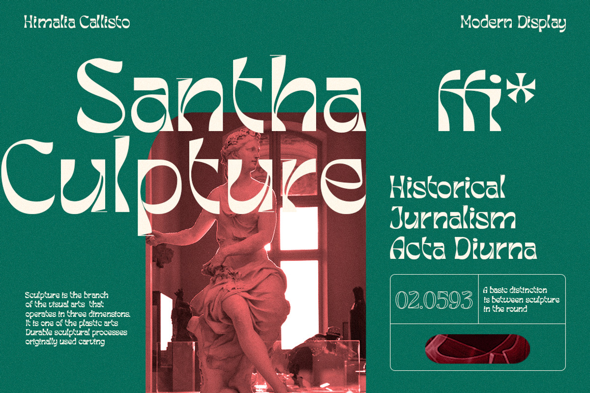 Himalia Callisto, a Serif Font by Dora Typefoundry (Photo 6 of 11)