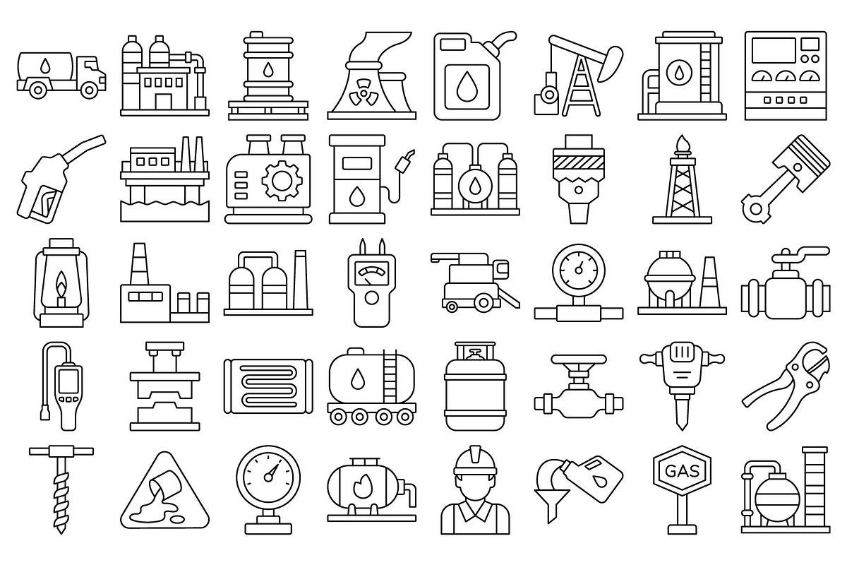 Oil Industry Vector Icons Pack, an Icon by Vector Portal (Photo 5 of 5)