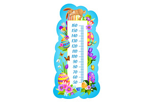 Kids Height Chart, Easter Bunnies