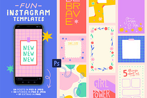 Fun Instagram Templates - Photoshop