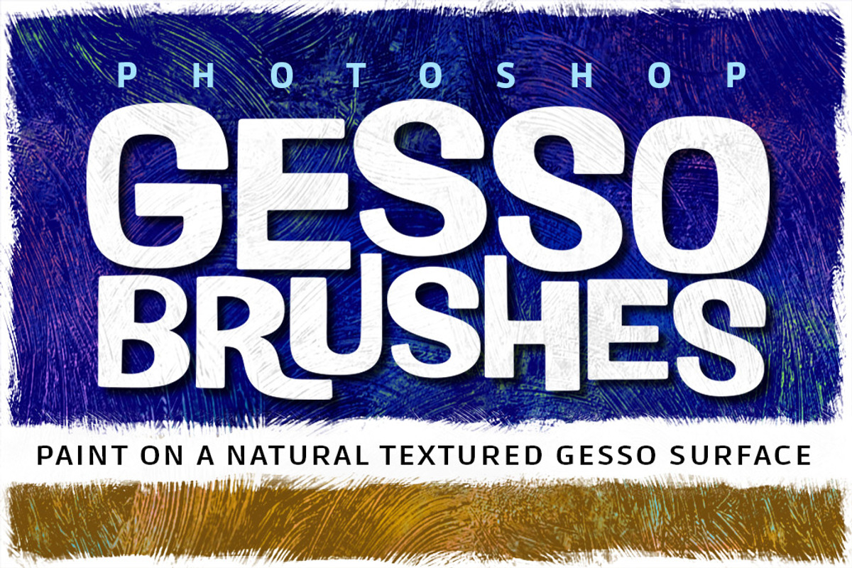 Photoshop Gesso Brushes, a Brush Add-On by WoodardWorks (Photo 1 of 5)