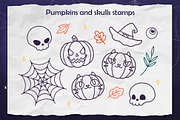 Halloween Procreate Stamp Brushes, a Decorative Illustration by InkPrintsTattoo (Thumbnail 3 of 9)