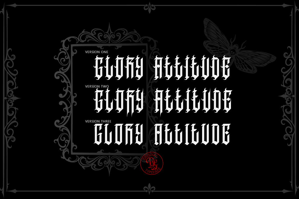 Sauronking + Decorative bonus, a Blackletter Font by dansdesign (Photo 4 of 7)