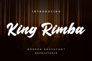 King Rimba Modern Brush Font