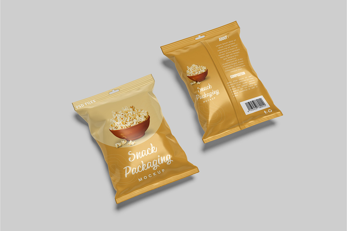 Snack Packaging Mockup, a Packaging Mockup by Graphiculon (Photo 6 of 11)