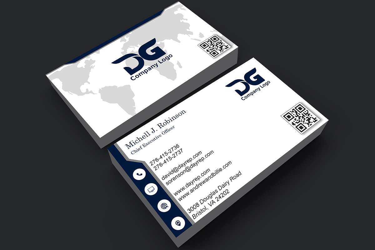 Modern Real Estate Card Template preview 3