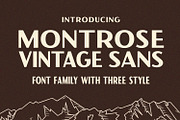 Montrose - Vintage Sans, a Sans Serif Font by Viswell (Thumbnail 1 of 10)