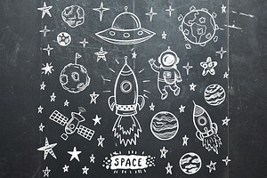 Space doodle set