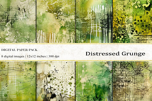 Distressed Grunge Digital Papers