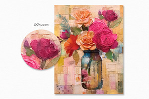 Vibrant Bouquets Paintings