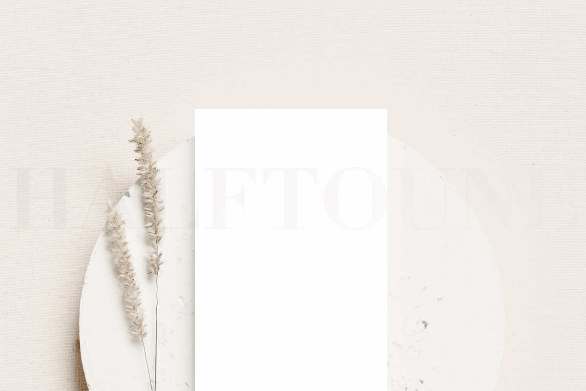 Ivory Menu Card Mockup, a Mockup by HALFTOUNE