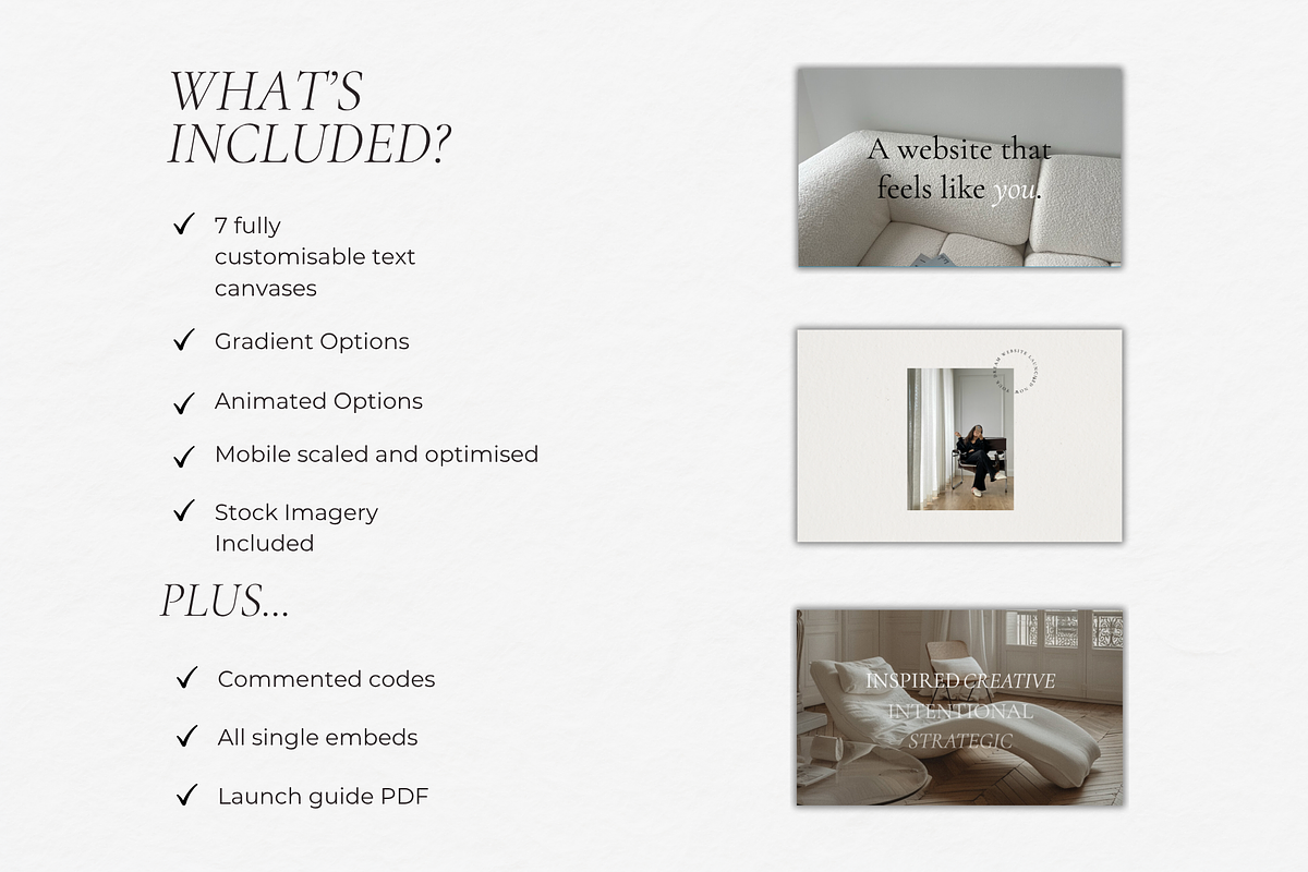 Animated Text – Showit Canvas Add-On, a Websites & App Template by Elska Studiø (Photo 2 of 4)