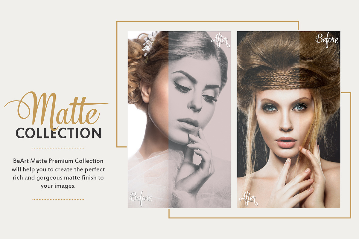 Matte Premium Photoshop Actions, an Action Add-On by BeArt-Presets (Photo 4 of 5)