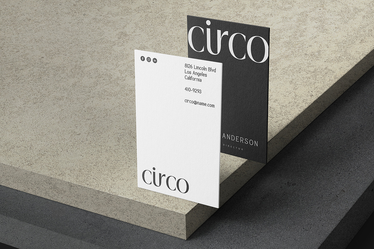 Vertical Business Card Mockup, a Product Mockup by GfxFoundry (Photo 1 of 9)