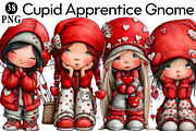 Cupid Apprentice Gnome Clipart, an Illustration by Daily.Designs (Thumbnail 1 of 5)