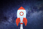 DIY Rocket 3D model template, a Graphic by PolyFish (Thumbnail 2 of 4)