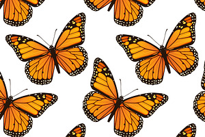 Butterflies Patterns Illustrations