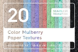 20 Color Mulberry Paper Textures, a Texture Graphic by Textures & Backgrounds